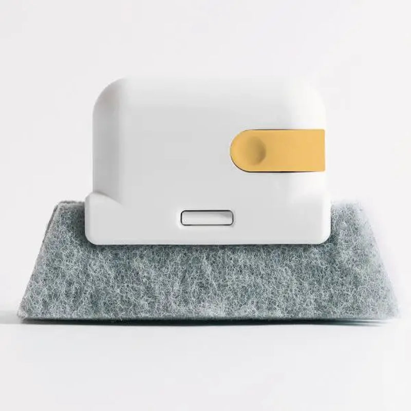 Window Groove Cleaning Brush and Cloth Set - Handheld Tool for Door Gaps, Keyboards, and Household Surfaces