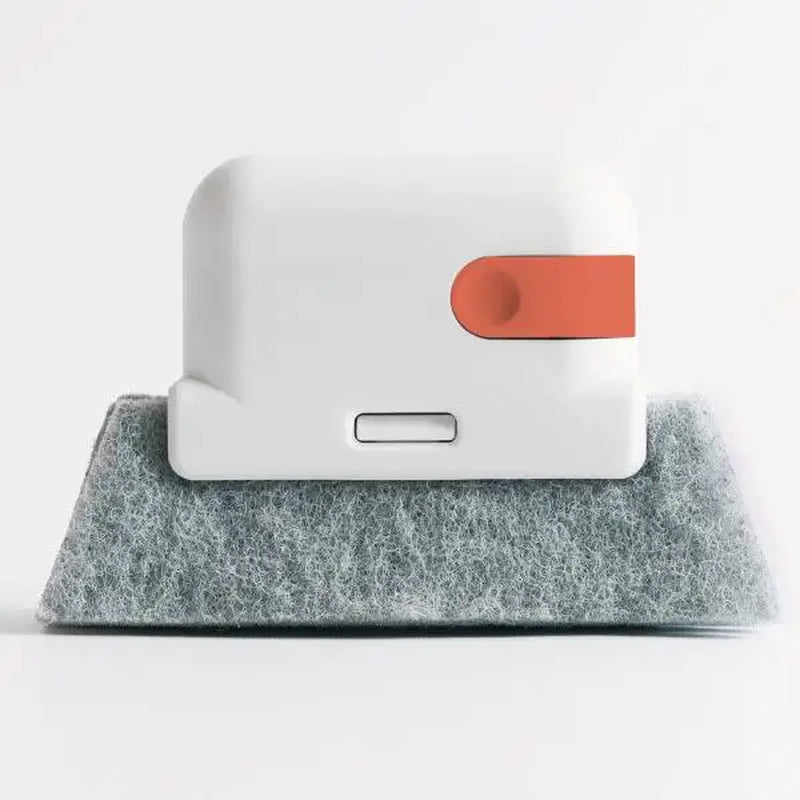 Window Groove Cleaning Brush and Cloth Set - Handheld Tool for Door Gaps, Keyboards, and Household Surfaces